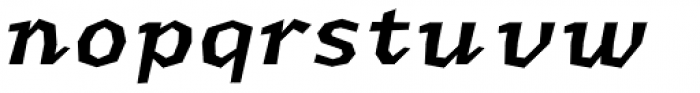 Macahe Condensed Semi Bold Italic Font LOWERCASE
