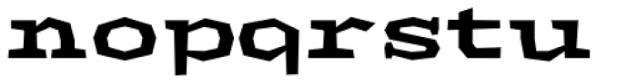 Macahe Expanded Black Font LOWERCASE