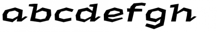 Macahe Expanded Bold Italic Font LOWERCASE