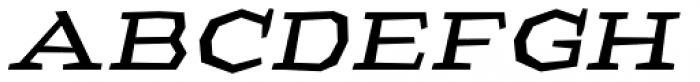 Macahe Expanded Medium Italic Font UPPERCASE