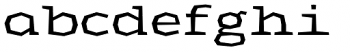 Macahe Expanded Regular Font LOWERCASE