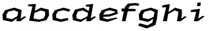 Macahe Expanded Semi Bold Italic Font LOWERCASE