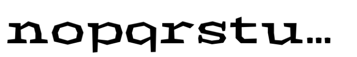 Macahe Expanded Semi Bold Font LOWERCASE