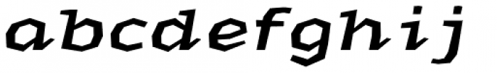 Macahe Semi Bold Italic Font LOWERCASE