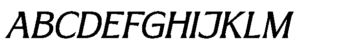Macala De Club Italic Font UPPERCASE