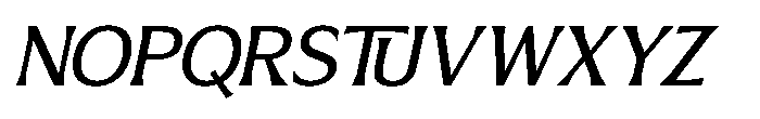 Macala De Club Italic Font UPPERCASE
