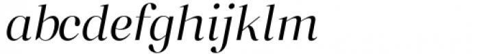 Macaw Light Italic Font LOWERCASE
