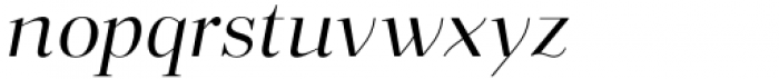 Macaw Light Italic Font LOWERCASE