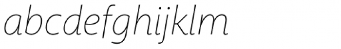 Macha Thin Italic Font LOWERCASE