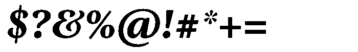 Machado Serifada Machado Bold Italic Font OTHER CHARS
