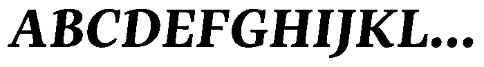 Machado Serifada Machado Bold Italic Font UPPERCASE