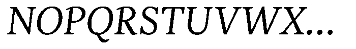 Machado Serifada Machado Italic Font UPPERCASE