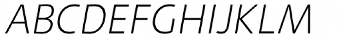 Machinato ExtraLight Italic Font UPPERCASE
