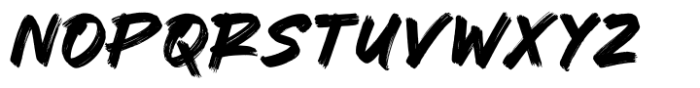Machine Ground Brush Font UPPERCASE