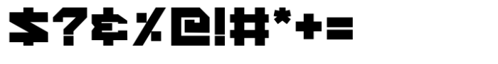 Machine Ground Display Font OTHER CHARS