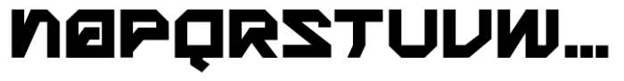 Machine Ground Display Font LOWERCASE