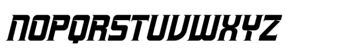Machine Italic Font UPPERCASE