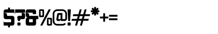 Machine Regular Font OTHER CHARS
