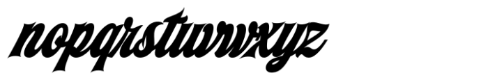 Machinery Script Bold Italic Font LOWERCASE