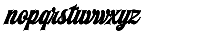 Machinery Script Bold Font LOWERCASE