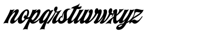 Machinery Script Italic Font LOWERCASE