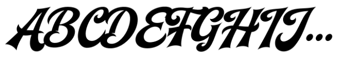Machinery Script Regular Font UPPERCASE
