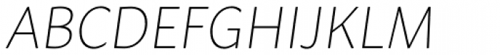 Macho Extra Light Italic Font UPPERCASE