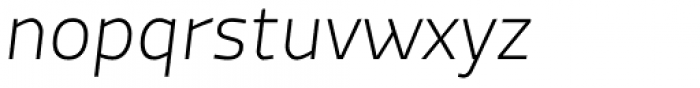 Macho Modular Thin Italic Font LOWERCASE