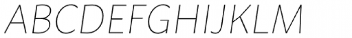 Macho Thin Italic Font UPPERCASE