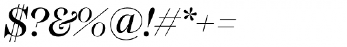 Mackay Italic Font OTHER CHARS