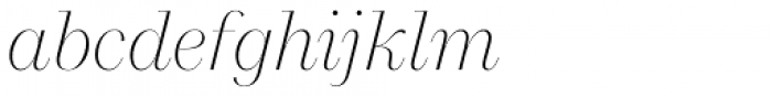 Macklin Display Extra Light Italic  Font LOWERCASE