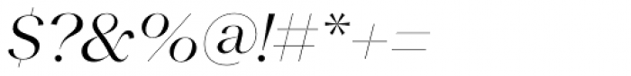 Macklin Display Light Italic Font OTHER CHARS
