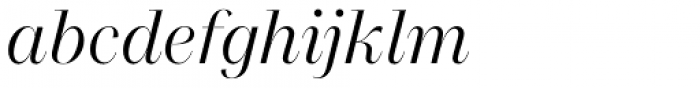 Macklin Display Light Italic Font LOWERCASE
