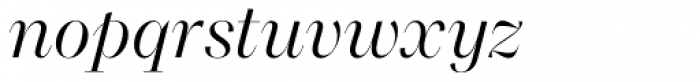 Macklin Display Light Italic Font LOWERCASE
