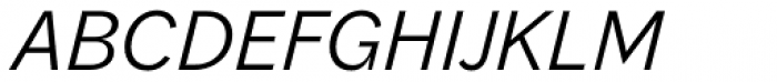 Macklin Sans Light Italic Font UPPERCASE