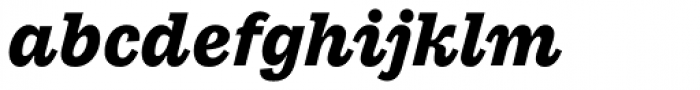 Macklin Slab Extra Bold Italic Font LOWERCASE