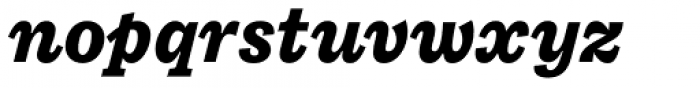 Macklin Slab Extra Bold Italic Font LOWERCASE