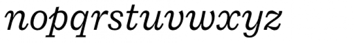 Macklin Slab Italic Font LOWERCASE
