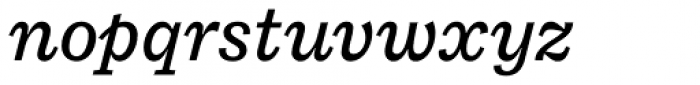 Macklin Slab Medium Italic Font LOWERCASE