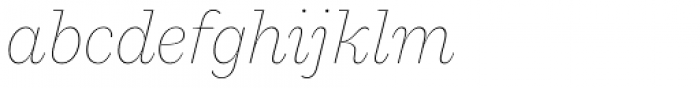 Macklin Slab Thin Italic Font LOWERCASE