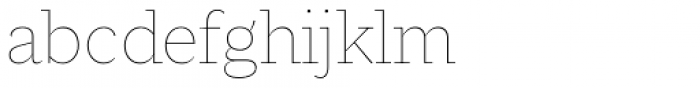 Macklin Slab Thin Font LOWERCASE