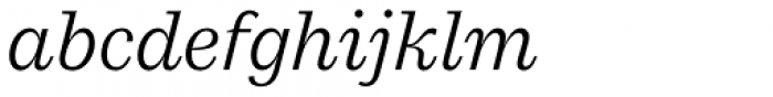 Macklin Text Light Italic Font LOWERCASE