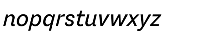 Macklin Variable Sans Italic Font LOWERCASE