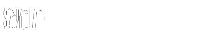 Macrosoma Grotesque Compressed Hairline Font OTHER CHARS