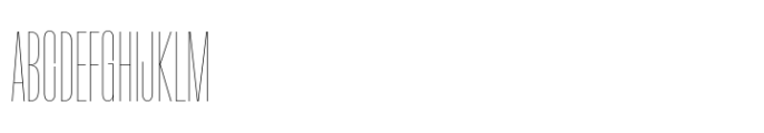 Macrosoma Grotesque Compressed Hairline Font UPPERCASE