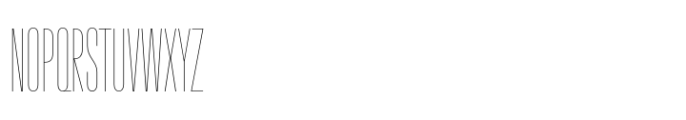 Macrosoma Grotesque Compressed Hairline Font UPPERCASE