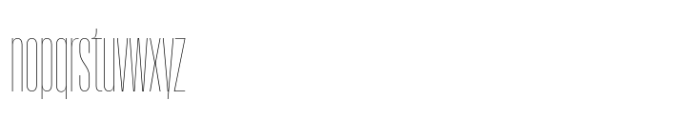 Macrosoma Grotesque Compressed Hairline Font LOWERCASE