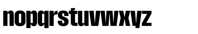 Macrosoma Grotesque Condensed Bold Font LOWERCASE