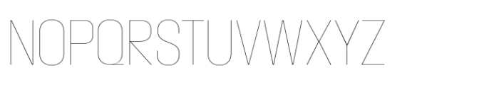Macrosoma Grotesque Condensed Hairline Font UPPERCASE