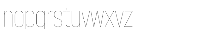 Macrosoma Grotesque Condensed Hairline Font LOWERCASE